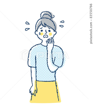 困惑的表情的年輕女子 困惑的表情的年輕女子 83550766