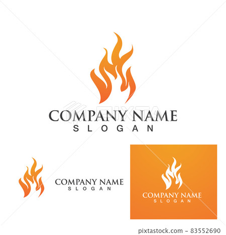 Fire flame vector illustration design template 83552690