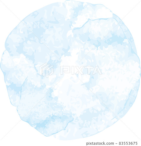 Light blue watercolor paint circular round handwriting texture bleeding illustration material Light blue watercolor paint circular round handwriting texture bleeding illustration material 83553675