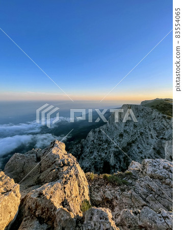 Scenic View Of Cloudscape Against Sky During Sunset - stock photo Scenic View Of Cloudscape Against Sky During Sunset - stock photo 83554065