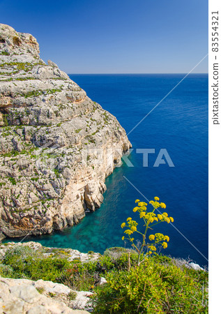 Cliffs and Maltese mediterranean seacoast near the Blue Grotto, Malta 83554321