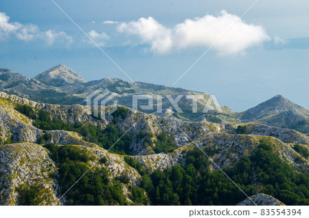 Hills and rocks of Biokovo mountain range, Dalmatia, Croatia Hills and rocks of Biokovo mountain range, Dalmatia, Croatia 83554394