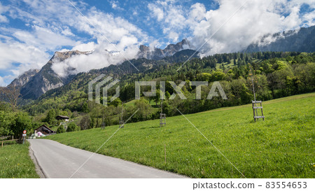 Heididorf, the village of Heidi in Swiss Alps, Switzerland Heididorf, the village of Heidi in Swiss Alps, Switzerland 83554653