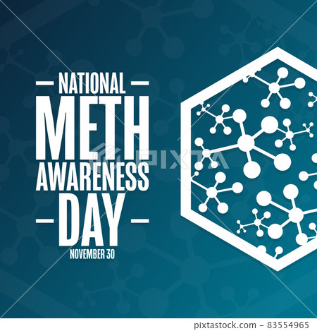 National Meth Awareness Day. November 30. Holiday concept. Template for background, banner, card 83554965