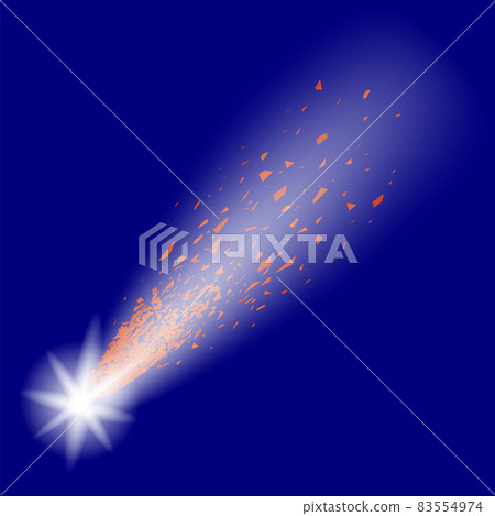 Shooting Stars on Nignt Sky. Meteor Shower. Meteors Falling Shooting Stars on Nignt Sky. Meteor Shower. Meteors Falling 83554974