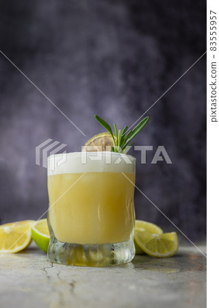 cocktail drink alcoholic whiskey sauer with lime cocktail drink alcoholic whiskey sauer with lime 83555957
