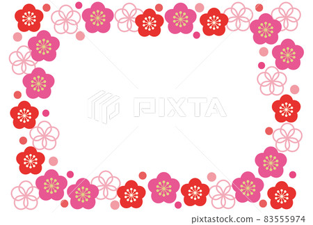 Plum blossom frame 83555974