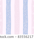 Seamless repeating winter pattern with abstract stripes in pink- gray color 83556217