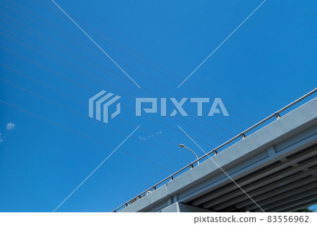 Overpass and blue sky Overpass and blue sky 83556962