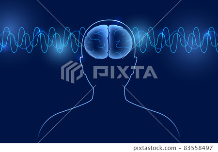 Brain wave 3D 83558497