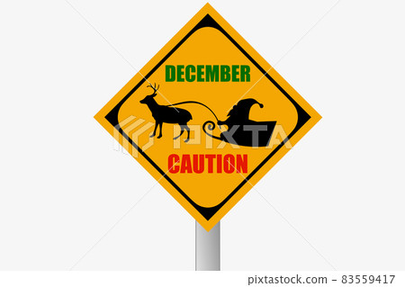 Santa Claus traffic sign - Stock Illustration [83559417] - PIXTA