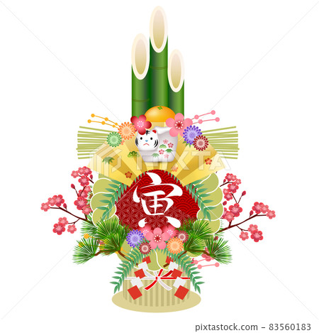 老虎新年賀卡幸運符圖標 老虎新年賀卡幸運符圖標 83560183