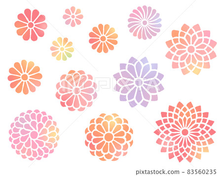 七彩手繪菊花圖集 83560235