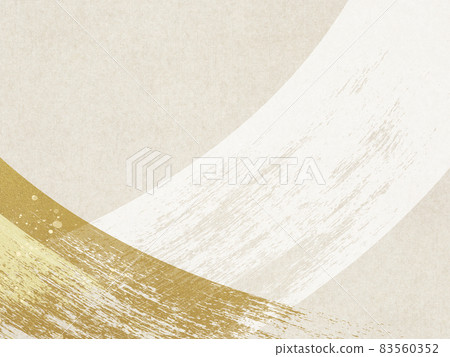 Simple Japanese-style background material of Japanese paper and gold leaf 83560352