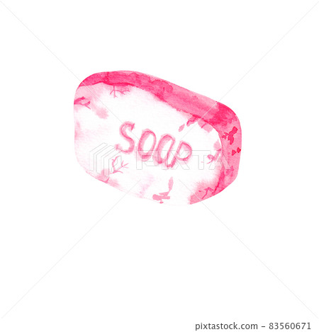 Peach-colored watercolor soap Peach-colored watercolor soap 83560671
