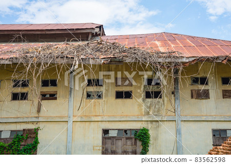 The old paper mill used to produce paper and banknotes during World War II, transformed into a new public attraction in Kanchanaburi, Thailand. (Cultural Economics with Tourism). Historical buildings. 83562598