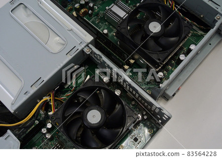 Inside multiple desktop PCs 83564228