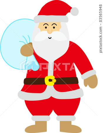 Santa Claus carrying a present Santa Claus carrying a present 83565948