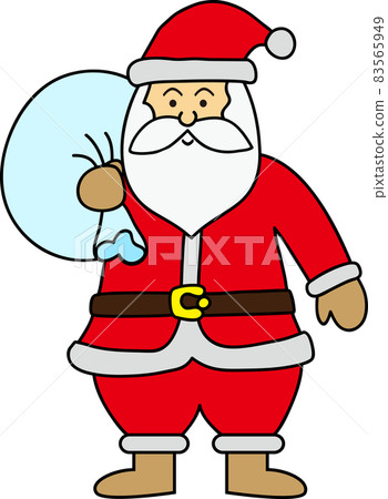 Santa Claus carrying a present Santa Claus carrying a present 83565949
