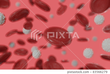 erythrocytes in vein 3d illustration erythrocytes in vein 3d illustration 83566279