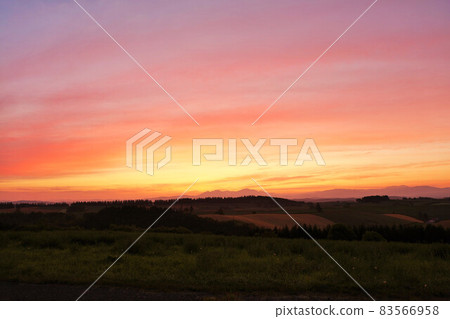 Hokkaido Biei dawn Hokkaido Biei dawn 83566958