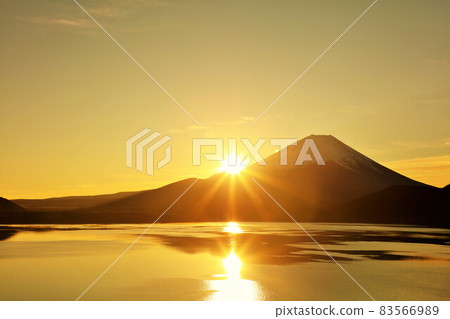 Happy New Year Mt. Fuji and First Sunrise 83566989