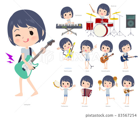 一組無償化身女性演奏搖滾樂和流行音樂 83567254