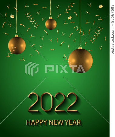 2022 Happy New Year background for your seasonal invitations, festive posters, greetings cards. 83567695