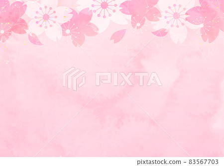 Japanese style vector illustration background of watercolor spring cherry blossoms Japanese style vector illustration background of watercolor spring cherry blossoms 83567703