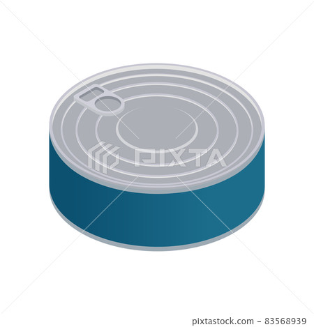 Fish Can Isometric Composition 83568939