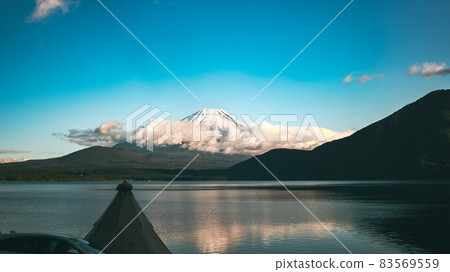 從露營地看到的富士山 83569559