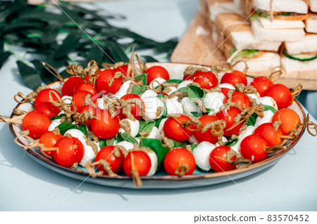 Catering in the outdoor summer park 83570452