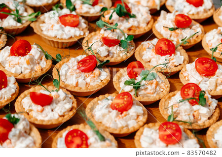 Catering in the outdoor summer park 83570482