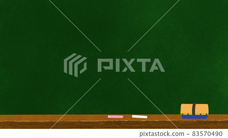 黑板插圖背景素材 16:9 用黑板擦和粉筆 黑板插圖背景素材 16:9 用黑板擦和粉筆 83570490
