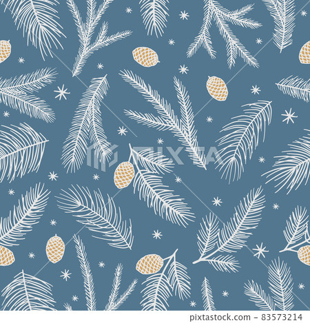 Christmas and New Year seamless pattern, vector xmas background Christmas and New Year seamless pattern, vector xmas background 83573214