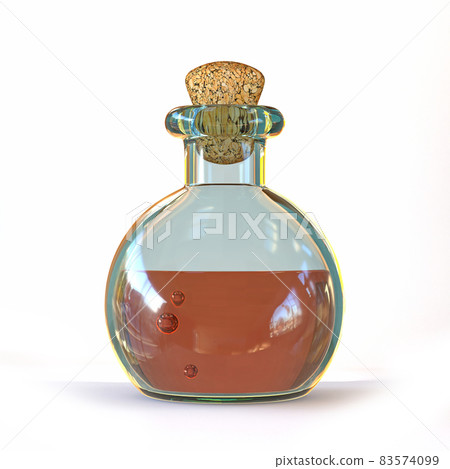 Cartoon glass bottle 3D Cartoon glass bottle 3D 83574099