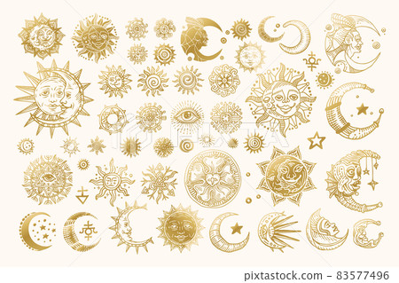 Collection of various occult symbols. Collection of various occult symbols. 83577496