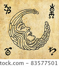 Magic banner for astrology, divination, magic. 83577501