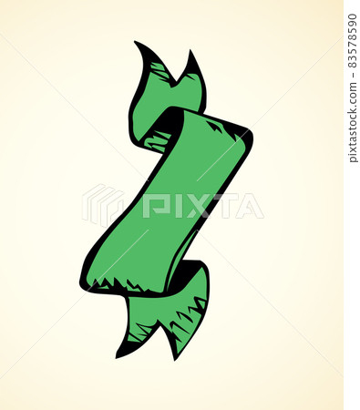 Twisted banner. Vector drawing Twisted banner. Vector drawing 83578590