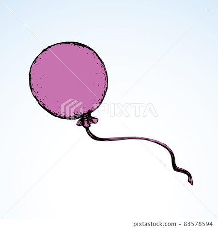 Inflatable balloon. Vector drawing 83578594