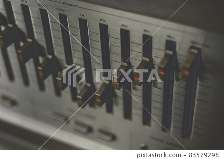 Vintage sound equipment, vintage color 83579298