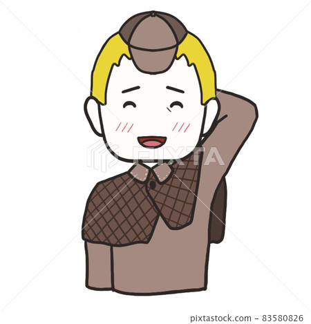 中年偵探（男3）害羞地撓撓頭 83580826