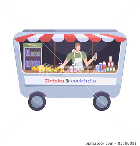 Drinks Cocktails Stall Composition 83580881