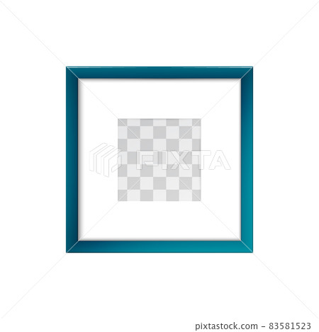 Blue Photo Frame Composition - Stock Illustration [83581523] - PIXTA