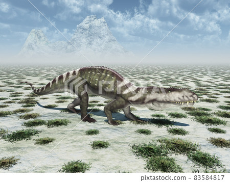 Archosaur Prestosuchus in a landscape 83584817