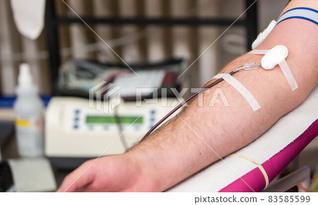 Process of blood donation in a hospital, safe the life Process of blood donation in a hospital, safe the life 83585599