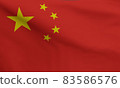 China flag waving china national flag background 83586576
