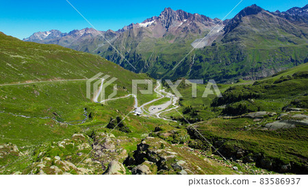 Beautiful Kaunertal Valley in the Austrian Alps - famous glacier in Austria 83586937