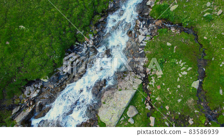 Amazing nature at Timmelsjoch high alpine road in Austria 83586939