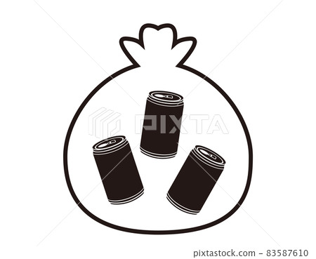 Recycling vector illustration of cans in garbage bags Recycling vector illustration of cans in garbage bags 83587610